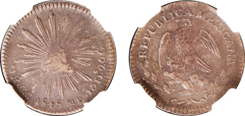 1 REAL DE GUADALUPE Y CALVO (1848)