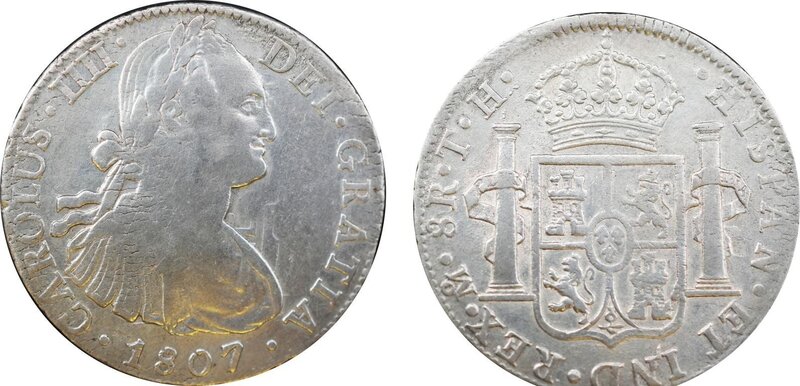 8 REALES CARLOS IV (1807)