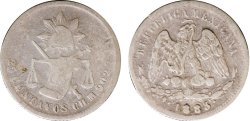 25 CENTAVOS CHIHUAHUA (1883)