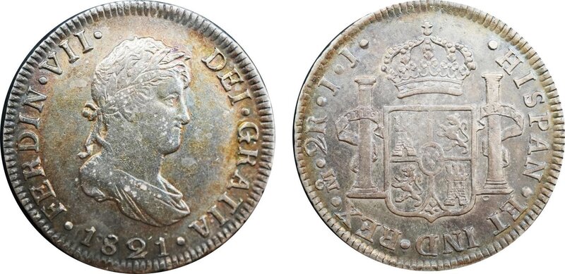 2 REALES FERNANDO VII (1821)