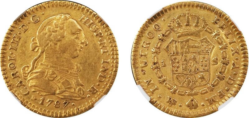 1 ESCUDO CARLOS III (1787)