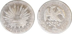 8 REALES HERMOSILLO (1882)