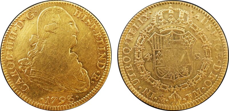 4 ESCUDOS CARLOS IV (1793/2)