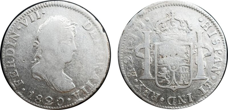 2 REALES FERNANDO VII (1820)