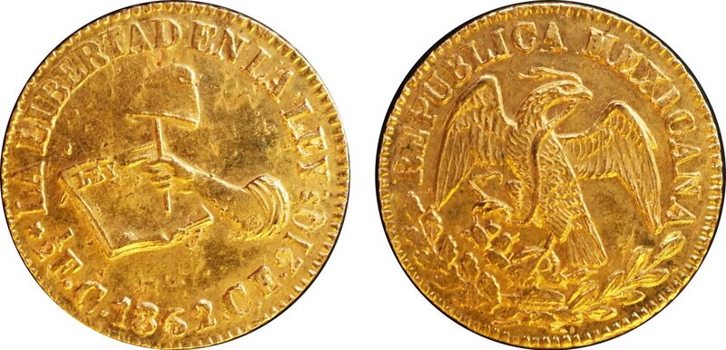 1/2 ESCUDO CULIACAN (1862)