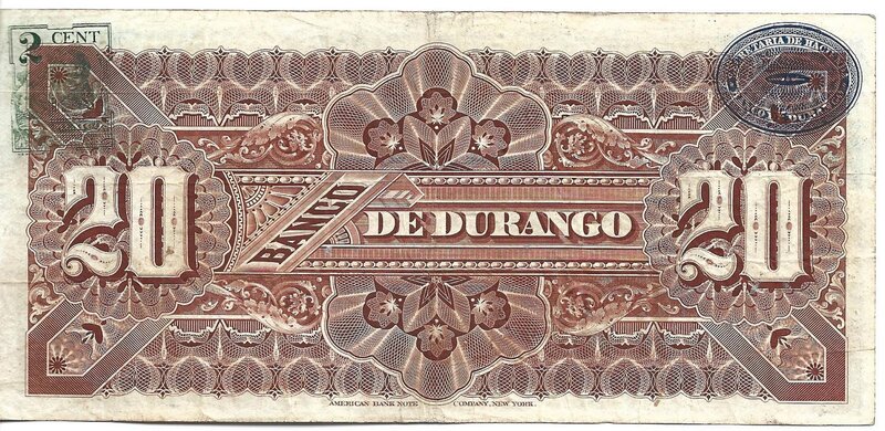 20 PESOS DE DURANGO (1914)