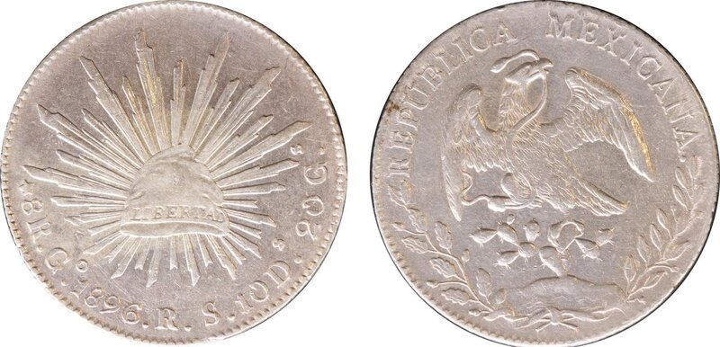 8 REALES DE GUANAJUATO (1896/1)