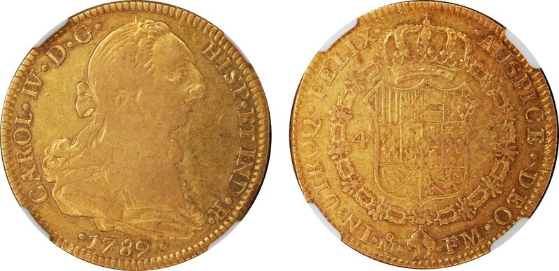 4 ESCUDOS CARLOS III (1789/89)