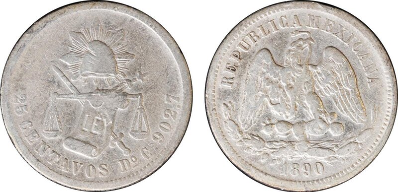 25 CENTAVOS DURANGO (1890)