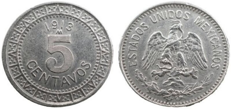 5 CENTAVOS 1913 NIQUEL (1913)