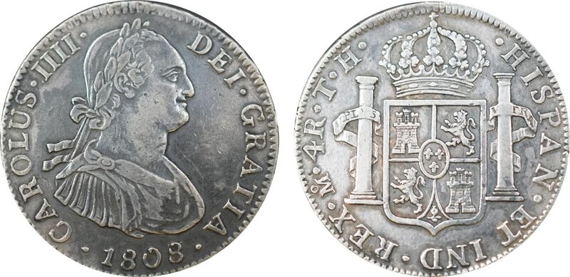 4 REALES CARLOS IV (1808/7)