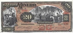 20 PESOS DEL BANCO MINERO