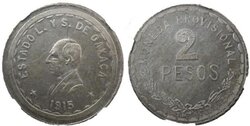 2 PESOS OAXACA (1915)