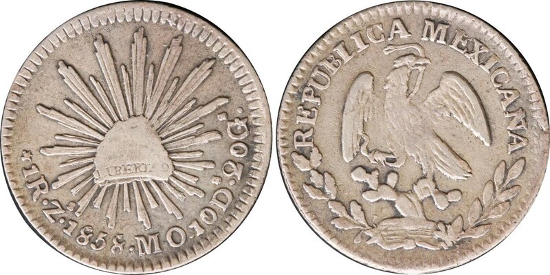 1 REAL DE ZACATECAS (1858)
