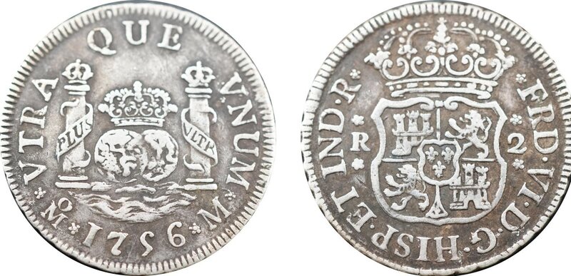 2 REALES FERNANDO VI (1756)