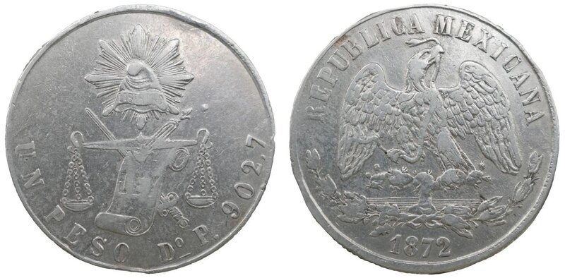 1 PESO DURANGO (1872/1)