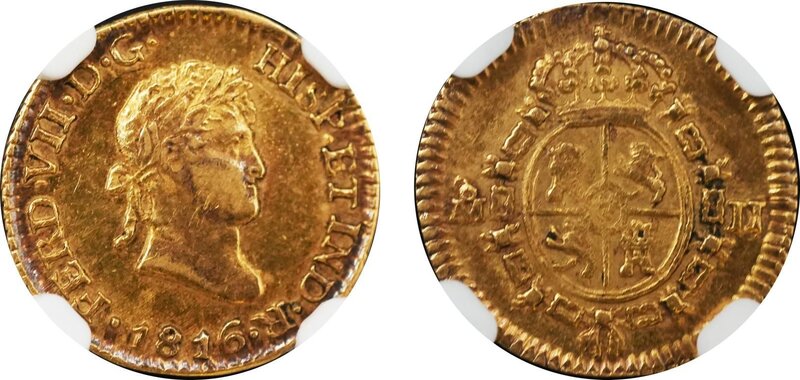 1/2 ESCUDO FERNANDO VII (1816)