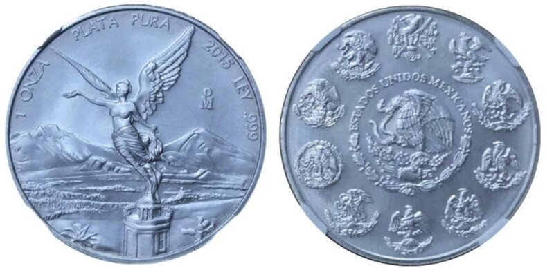 SET DE 3 PIEZAS 90 ANIVERSARIO BANCO DE MEXICO (2015)