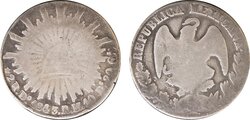 2 REALES DE DURANGO (1843/33)