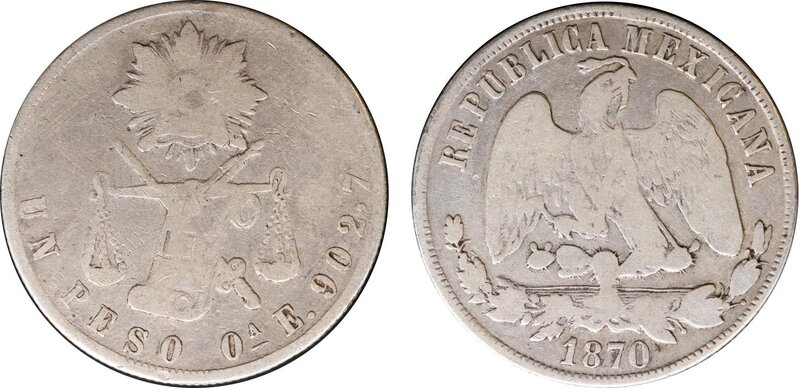 1 PESO OAXACA (1870)