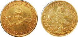 2 ESCUDOS GUANAJUATO (1862/59)