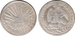 2 REALES DE GUADALAJARA (1844)