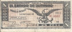 1 PESO ESTADO DE DURANGO (1915)