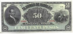 50 PESOS BANCO DE HIDALGO