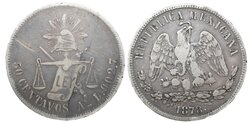 50 CENTAVOS ALAMOS (1878)