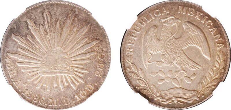 8 REALES ALAMOS (1886)