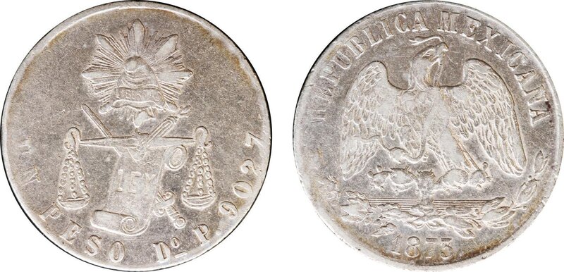 1 PESO DURANGO (1873)