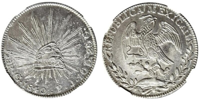 8 REALES DE GUANAJUATO (1840/30)