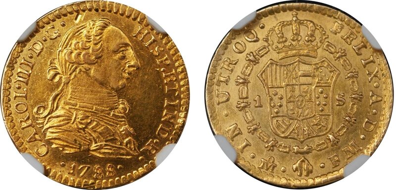 1 ESCUDO CARLOS III (1788/88)