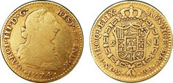2 ESCUDOS CARLOS III (1774)