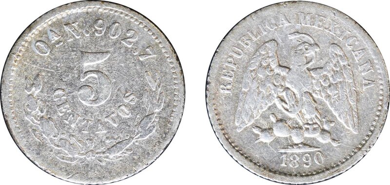 5 CENTAVOS OAXACA (1890)
