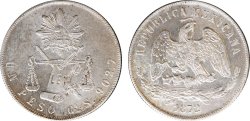 1 PESO GUANAJUATO (1872)