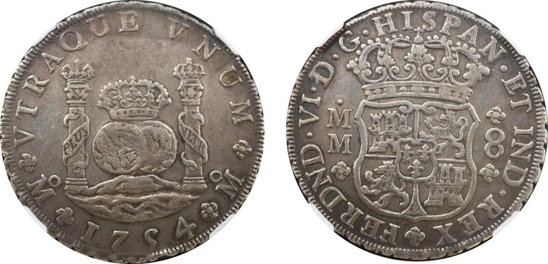 8 REALES FERNANDO VI (1754)