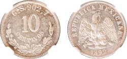 10 CENTAVOS GUADALAJARA (1892)