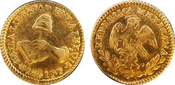 1/2 ESCUDO GUANAJUATO (1851)