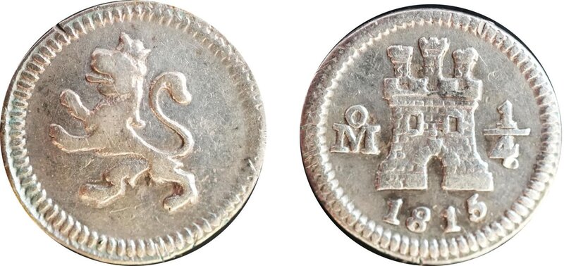 1/4 REAL FERNANDO VII (1815)