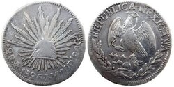 2 REALES DE MEXICO (1825)