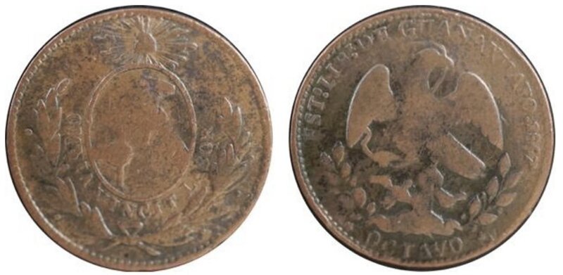 1/8 GUANAJUATO (1857)