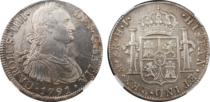 8 REALES CARLOS IV (1791)