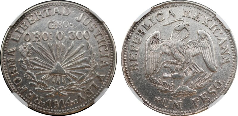 1 PESO GUERRERO (1914)
