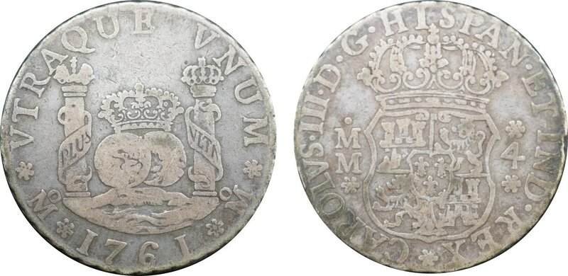 4 REALES CARLOS III (1761)