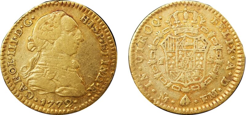 1 ESCUDO CARLOS III (1772)