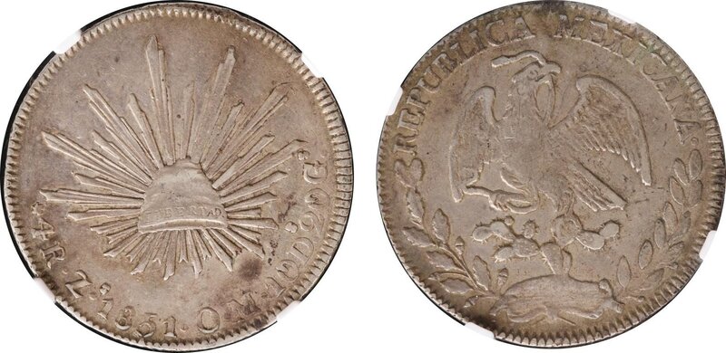 4 REALES ZACATECAS (1851)