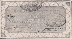 50 CENTAVOS CREDITO DE TAMAULIPAS (1876)