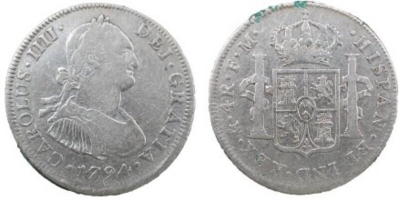 4 REALES CARLOS IV (1794)
