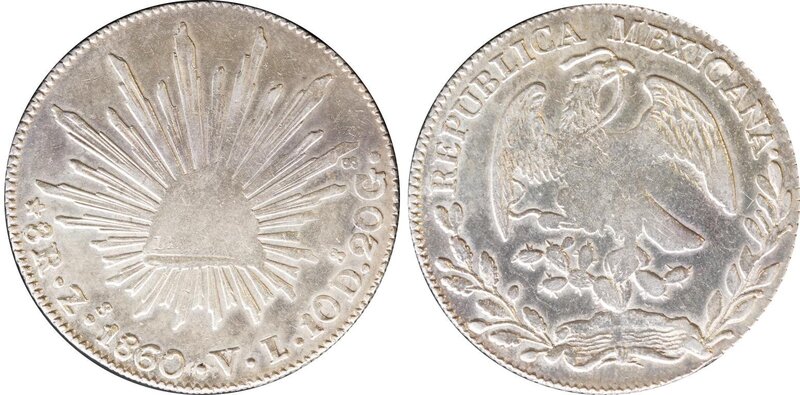 8 REALES ZACATECAS (1860)